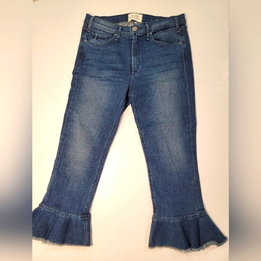 McGuire Bohemia Mid-Rise Flounced Jeans size 31